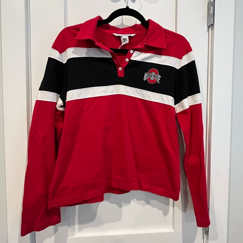 Vintage Ohio State Long Sleeve Polo